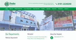 Desktop Screenshot of doabahospitalpvtltd.com