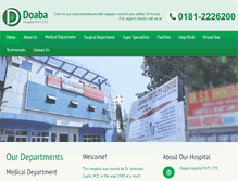 Tablet Screenshot of doabahospitalpvtltd.com